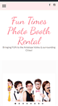 Mobile Screenshot of funtimesphotoboothrental.com